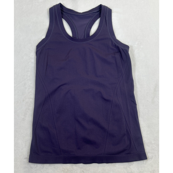 ATHLETA Momentum Seamless Tank Top No Size Purple Running Workout Shirt Charity - Picture 1 of 5